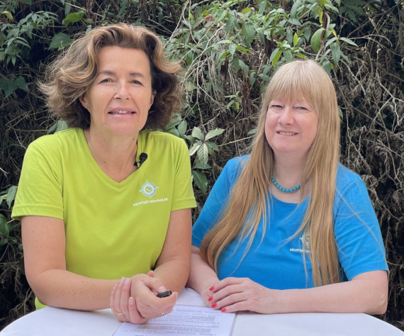 Uta und Bettina von Neustart-Kompass kennenlernen